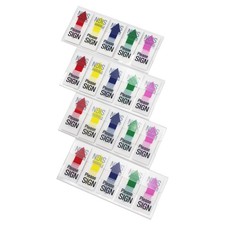 Please Sign Message Flags Assorted Color, 400 Pages Total, 0.79x1.77 Inch Wid...