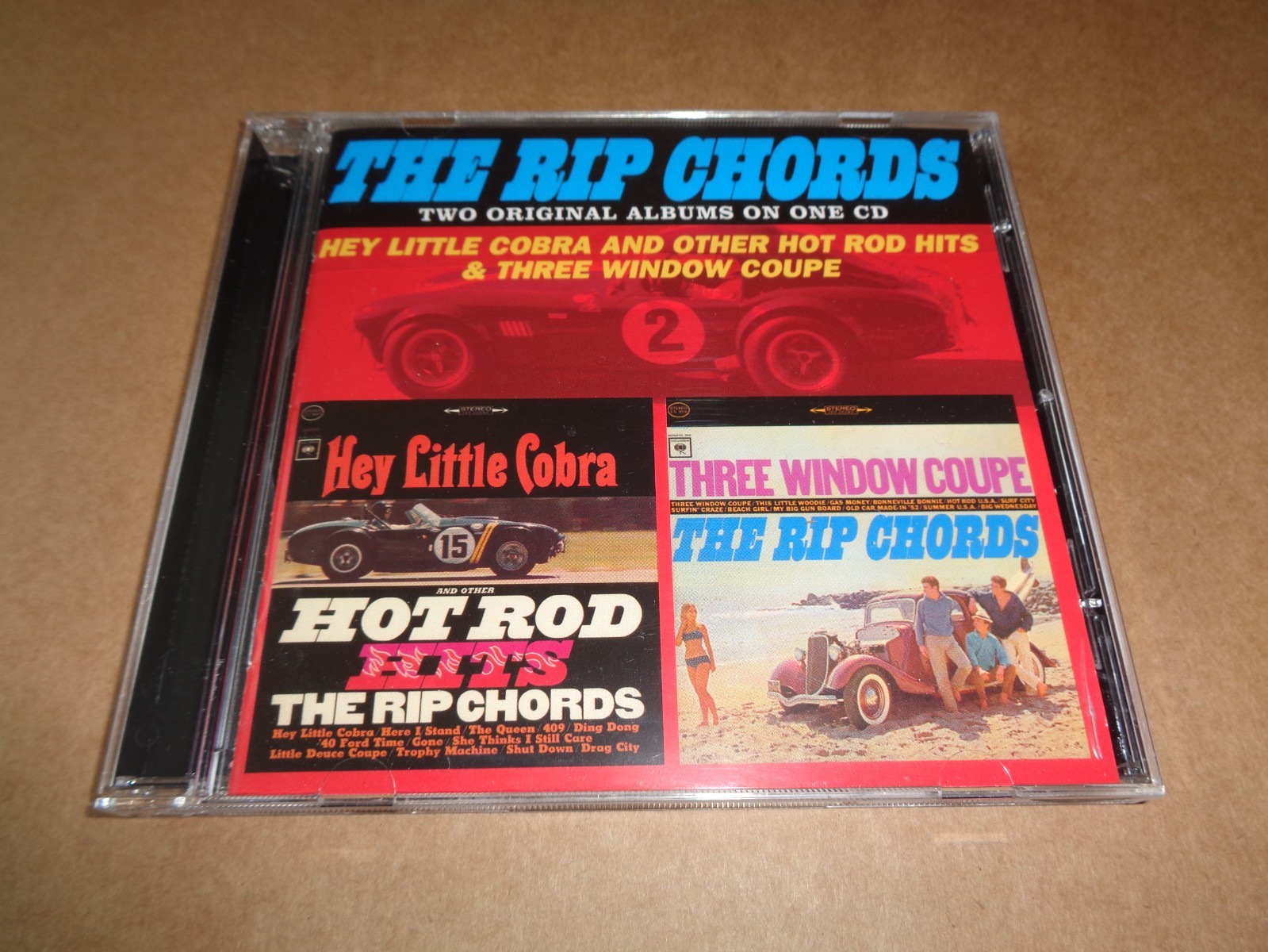 Rip Chords - Hey Little Cobra/Three Winded Coupe - T Bird Records CD