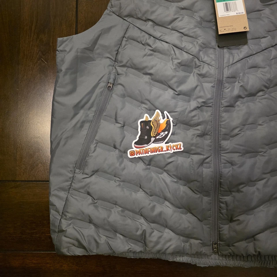 Size XL-Tall Nike Therma-FIT ADV Repel Down Running Vest Gray FB7542-084 - Image 2 of 4