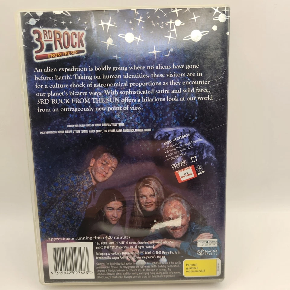 3rd Rock from the Sun The Complete Series Temporadas 1-6 Región 4 DVD 1 2 3 4 5 6 Foto 3 de 4