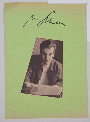 Autogramm Maximilian Schell - Schauspieler Kino - Sammlerblatt A4 original signi