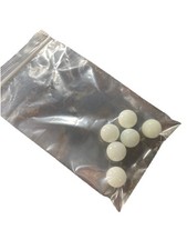 6 White Marbles