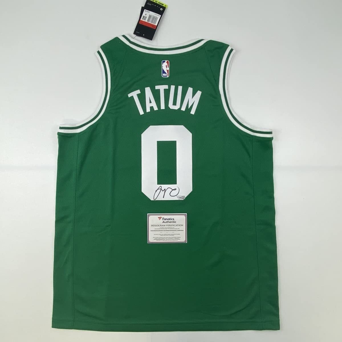 Jayson Tatum Autographed Signed Boston Celtics / Green Green Jersey Fanatics COA 