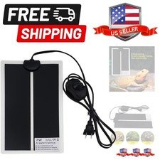 Reptile Heating Pad with Temperature Adjustment 7W/ 14W/ 20W Under Tank Terra...