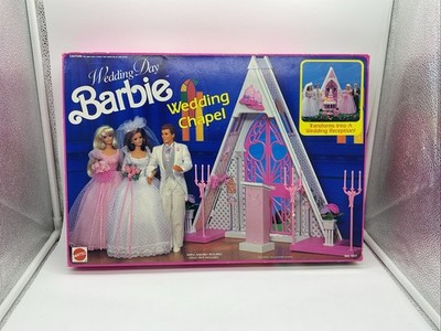 MATTEL 1991 Barbie Wedding Day Wedding Chapel COMPLETE