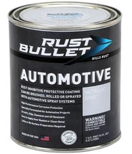 RUST BULLET Automotive - Metallic Gray - 1 Pint - Rust Inhibitor & Protective Co