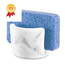 FOWSEEK Diatomite Sponge Holder for Kitchen Sink, Water Absorbing Stone Ink 