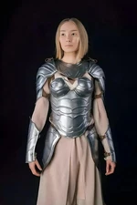 Women's Medieval Knight Armor Suit | Full Steel Cuirass Body Armor for LARP,