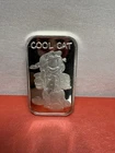 1oz .999 Fine Silver Garfield COOL CAT Proof Like Bar In Original Mint Package