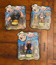 Mezco Popeye, Wimpy and Bluto Figures in Original Packaging, Unused Mezco Popeye, Wimpy and Bluto Figures in Original Packaging, Unused