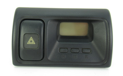 HONDA ACCORD CENTER DASH DIGITAL CLOCK LED DISPLAY HAZARD LIGHT BLACK 1998-2000