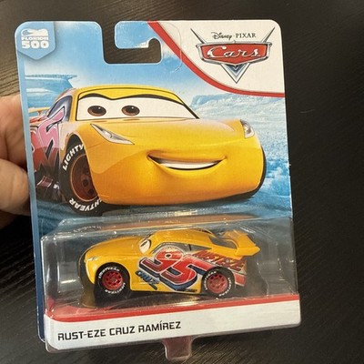 Disney Pixar Cars-- Rust-eze Cruz Ramirez--Florida 500 Mattel 2018, Yellow