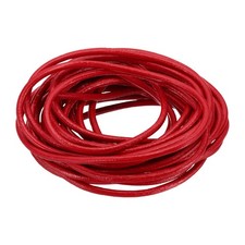 3mm x 5.5 Yard Leather Cord Leather Strip for Crafts Shoe Lace Red
