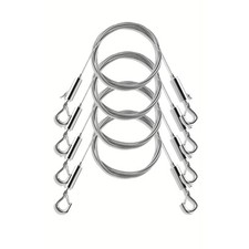 Stainless Steel Picture Hanging Wire, Heavy Duty 100lbs, 4PCS 6.6FT | Adjusta...