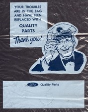 Vintage Ford Motor Parts Plasting Shoping Bag Quality Parts Troubles Replaced