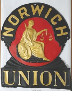 Firemark Norwich Union W29P B719 repainted original firemark