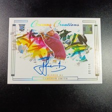 Cameron Smith /10 Rookie Gold Foil Autograph Panini Impeccable Canvas Creations