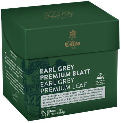 EILLES TEE Tea Diamond EARL GREY Premium Blatt im Pyramidenbeutel, 10x20er Box