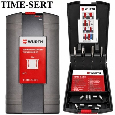 Würth TIME SERT  Set M6 x 1 Gewindereparatursystem - Gewindebohrer Bohrung 10 x Einsätze