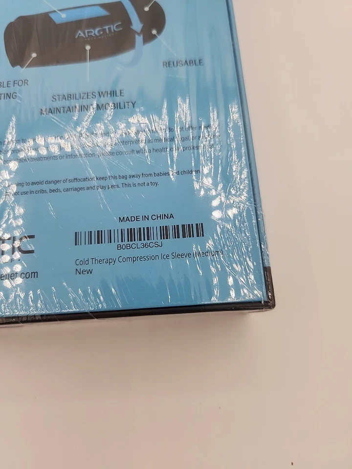 Two Pack - Cold Therapy Compression Ice Sleeve, Knee Ice Pack Wrap for Injuries, - Image 3 of 4