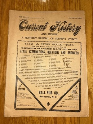 Current History And Review April 1900 History