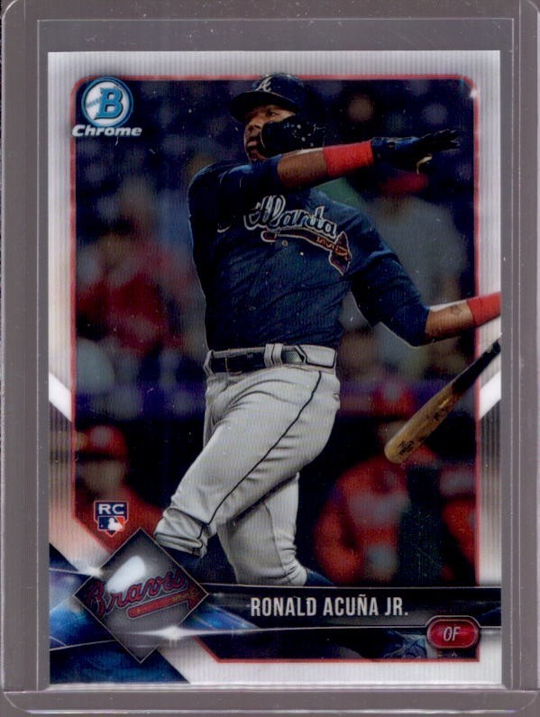 RONALD ACUNA JR. 2018 Bowman Chrome #40 Rookie RC Atlanta Braves