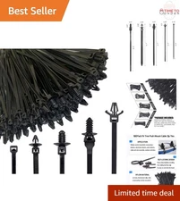 160Pcs Nylon Cable Zip Ties Heavy Duty UV Resistant Self Locking Indoor Outdoor