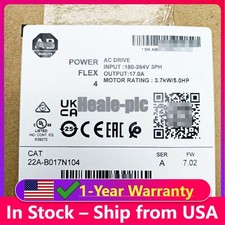 Allen-Bradley 22A-B017N104 Sealed PowerFlex 4 3.7 kW 5 HP AC Drive US Free Tax