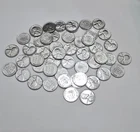 1943 High Grade Roll F-AU Lincoln Steel Cents Wheat Penny Cleaned