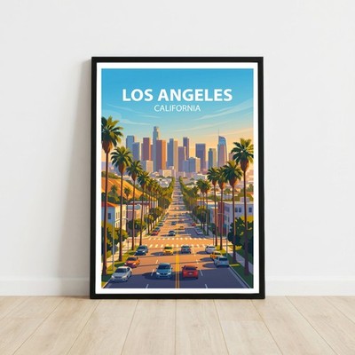 Los Angeles Kalifornien Reise Poster Wandbild Kunstdruck Urlaub Geschenk