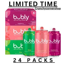 bubly Sparkling Water Variety Pack, 12 fl. oz., 24 pk. FREE SHIPPING!!!