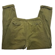 Polo Ralph Lauren Hammond Pants Mens 38x34 Green 100 Cotton Pleated Chino