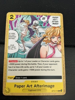 One Piece TCG Einzelkarte Paper art Afterimage NM
