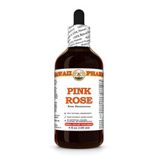 Pink Rose Rosa Damascena Dried Buds and Petals Liquid Herbal Extract
