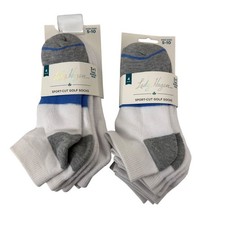 Lady Hagen Womens 5-10 Shoe Size 8 Pairs Sport Cut Golf Socks White Ankle NEW