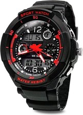 TOPCABIN Digital-Analog Kids Teenager Boys Girls Sport Digital Watch with Alarm