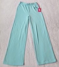 NWT Justice Girls Fleece Wide Leg Jogger Pants L 12-14