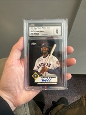 2021 Topps Chrome Platinum Anni Auto Yordan Alvarez #PA-YA Black Refractor /10