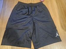 Jordan Mesh Basketball Shorts Black Youth Size XL Drawstring