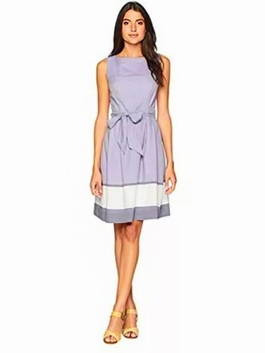 Eton, NEW Anne Klein Eton Blue Combo Fit and Flare Dress - Size 12 Womens