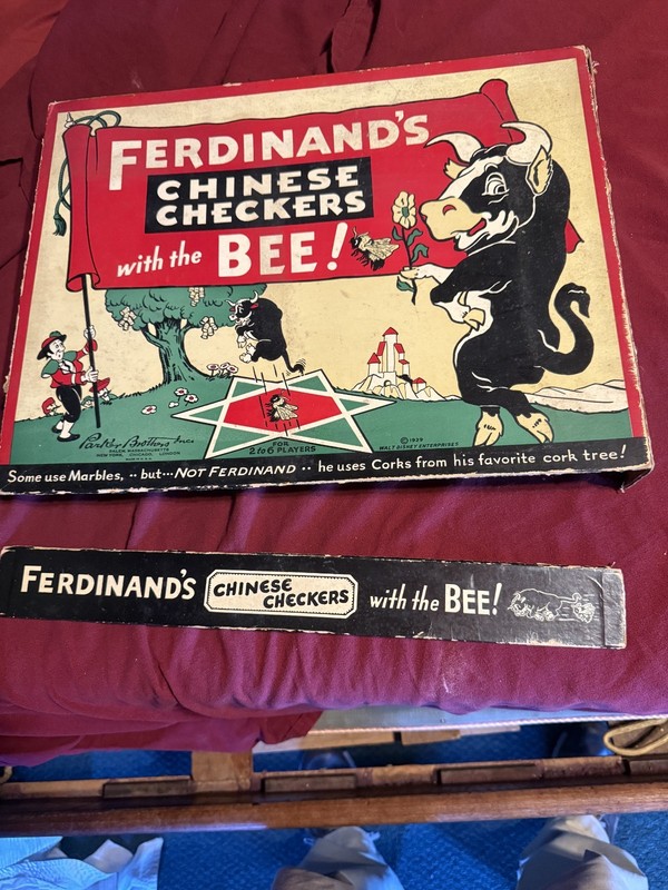 1938 Vintage Disney FERDINAND THE BULL Board Game Parker Brothers Rare Original