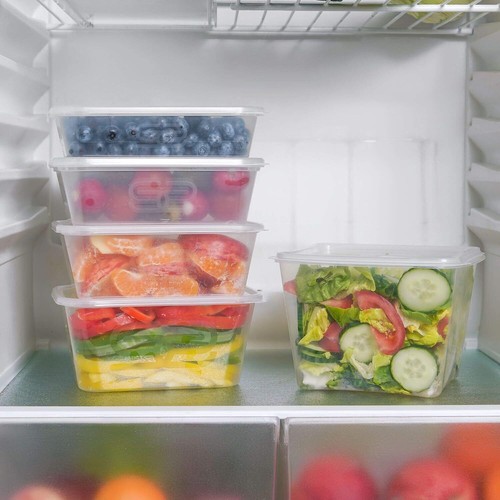 Plastic Containers 10-Pack Rectangular - Microwave & Dishwasher Safe - 4 Sizes - Picture 29 of 31