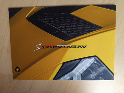 Lamborghini Aventador S Softcoverprospekt, 2017 - sehr selten
