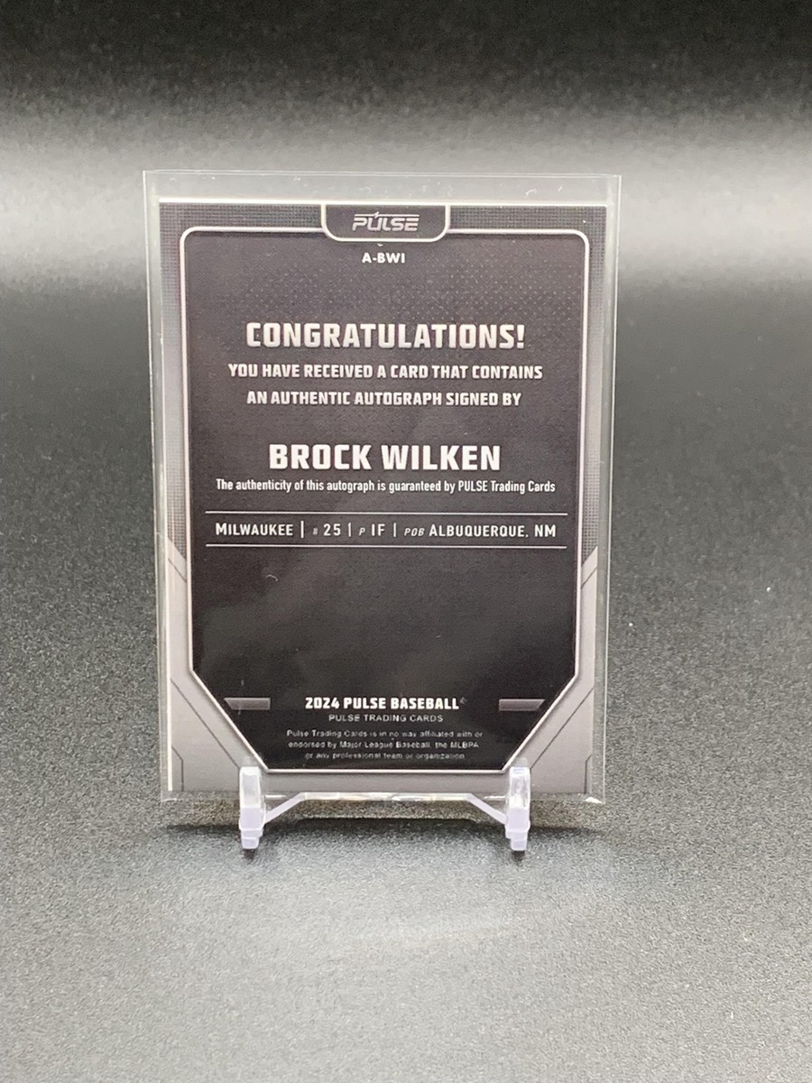 2024 Pulse Baseball Brock Wilken A-BWI Silver Foil Auto