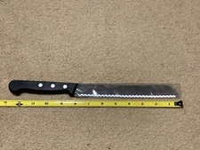 Friedr. Dick Bread Knife 4060-20 8" Serrated Stainless - Germany VTG