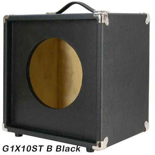 1x10 Extension Guitar speaker Empty cabinet bronco black texture tolex G1X10STBB