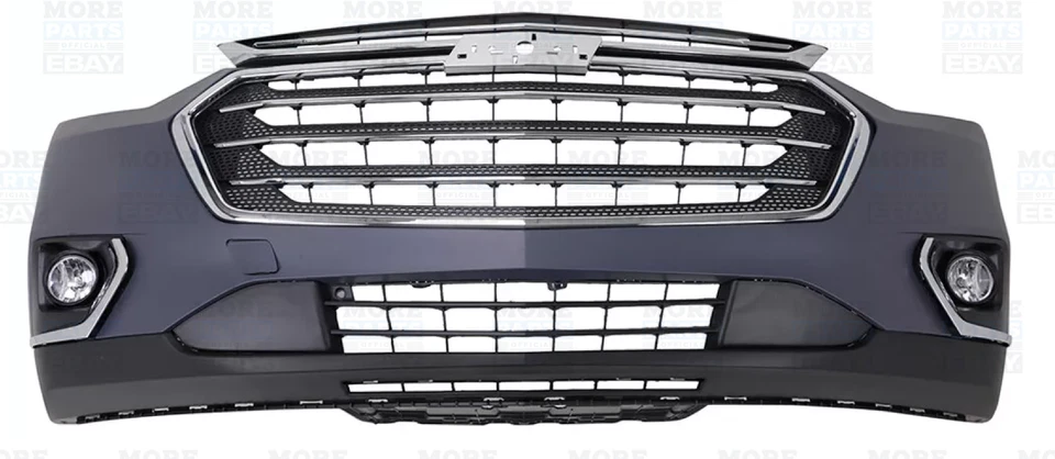 Front Bumper Cover Grille Assembly Kit Set For Chevy Traverse 2018-2021 Foto 2 de 3