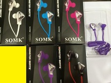 New MONSTER BEATS Headphones IN-EAR RED BLUE WHITE PURPLE WHITE FUCHSIA