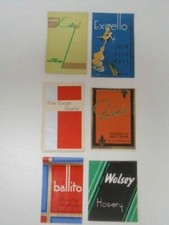 Ballito, Wolsey, Excello, Gordonia, Koty - Original vintage hosiery labels