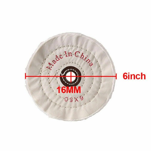 80 Layer 6" 150mm Polishing Mop Buffing Wheel For Drill Bench Grinder Cotton - Picture 4 of 13